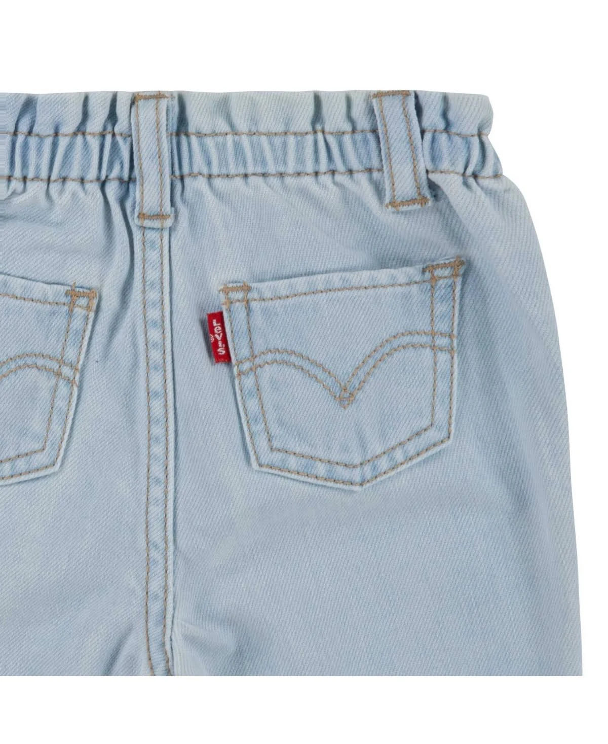 Levi's Baby Girls Light Wash Paperbag Jeans  Color Light Breeze Size 12 months