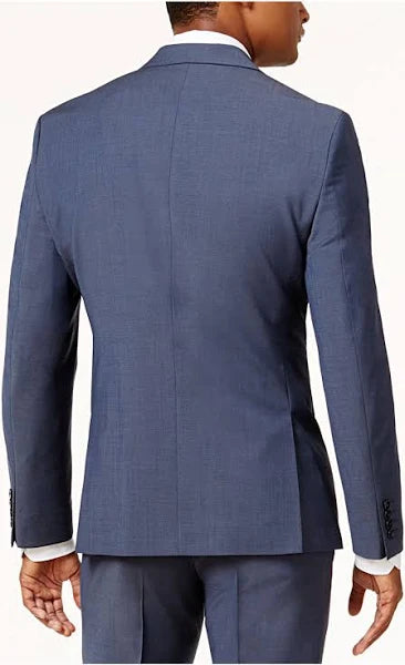 BAR III Men's Slim Fit Wrinkle Resistant Suit Separate Blazer Jacket  Color Blue Size 36R