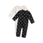 First Impressions Baby Girls & Boys Smiley Splash 2-Pk. Footed Coveralls  Color Deep Black Size 3-6 Months
