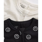 First Impressions Baby Girls & Boys Smiley Splash 2-Pk. Footed Coveralls  Color Deep Black Size Newborn