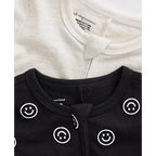 First Impressions Baby Girls & Boys Smiley Splash 2-Pk. Footed Coveralls  Color Deep Black Size 0-3 Months