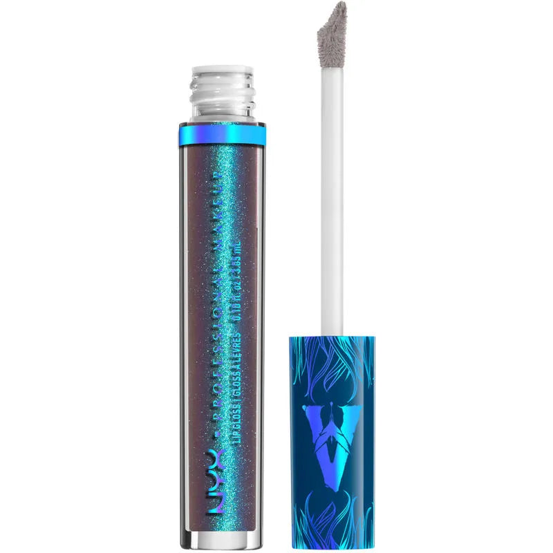 NYX Professional Makeup Avatar Il-uminate Bioluminescent Lip Gloss  Shimmering Waters Blue