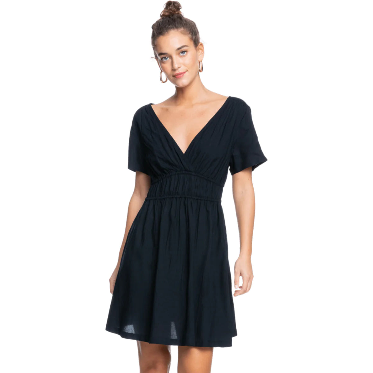 Roxy Juniors Serenity Massage Woven Dress  Anthracite Size L