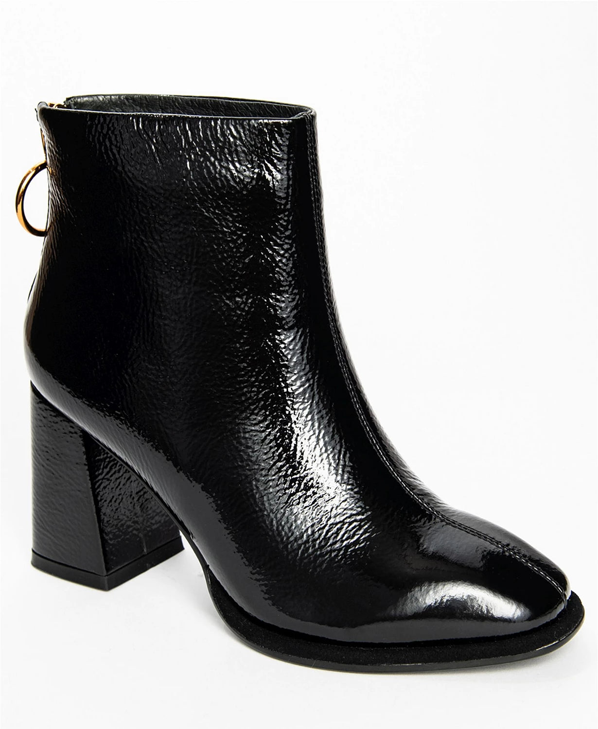 Vivienne Hu Vhny Womens Ella Patent Ankle Boots  Color Black  Size 9M
