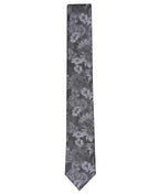 Bar III Mens Troude Skinny Floral Tie  Color Black One Size