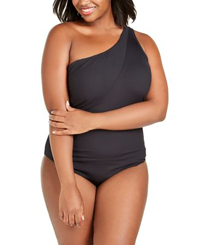 BECCA Fine Line One-Piece Swimsuit  Color Black Size 0X