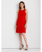 Lauren Ralph Lauren Petite Georgette Shift Dress  Color Red Size 16P
