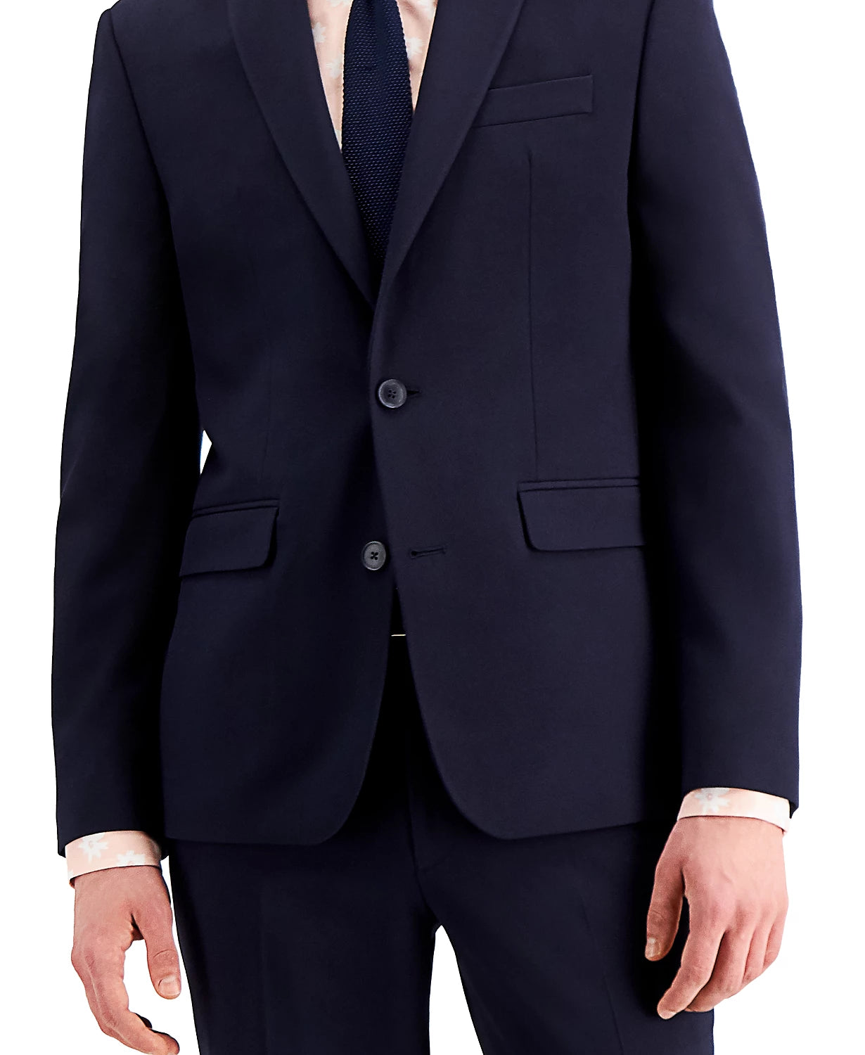 INC International Concepts Men's Slim-Fit Solid Suit Jacket  Color Timeless Navy Combo Size XXL