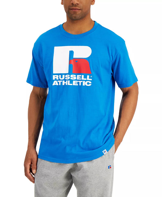 Russell Athletic Men's Lawrence Logo Graphic T-Shirt  Color True Blue Size 2XL