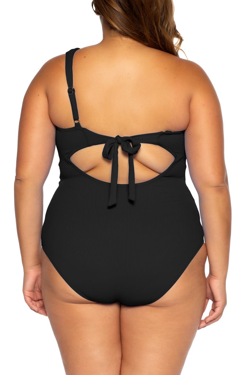 BECCA Fine Line One-Piece Swimsuit  Color Black Size 0X