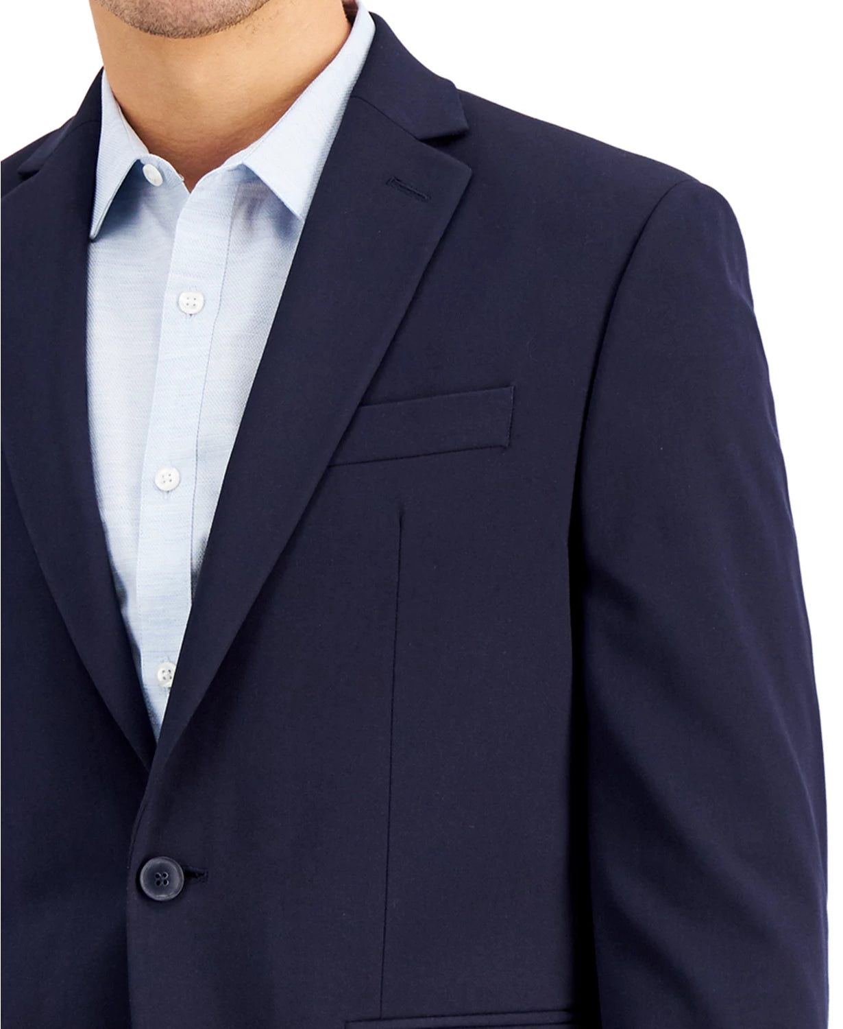 INC International Concepts Men's Slim-Fit Solid Suit Jacket  Color Timeless Navy Combo Size XXL