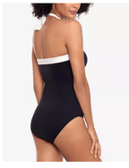 Lauren Ralph Lauren Bel Aire Tummy-Control One Piece Swimsuit  Black Size 8