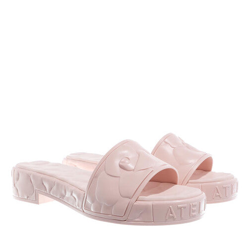 VALENTINO GARAVANI Womens Atelier 03 Rose Edition Flat Slides  Color Rose Quartz Size 9.5M/EU41