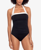 Lauren Ralph Lauren Bel Aire Tummy-Control One Piece Swimsuit  Black Size 8