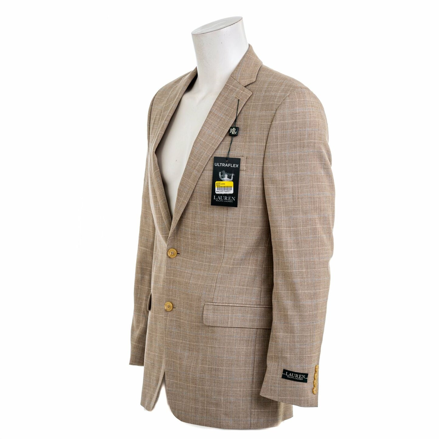 LAUREN RALPH LAUREN Men's Lexington Ultra Flex Suit Jacket Blazer  Color Tan Size 36R