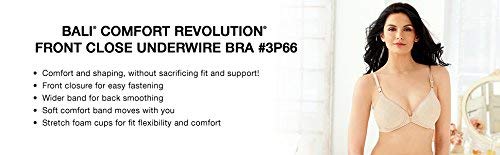 Bali Women's Comfort Revolution Front-Close Shaping Underwire Bra  Size 42C