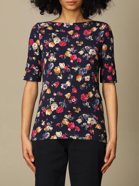Lauren Ralph Lauren Plus Size Elbow Sleeve Top  Color French Navy Size 1X