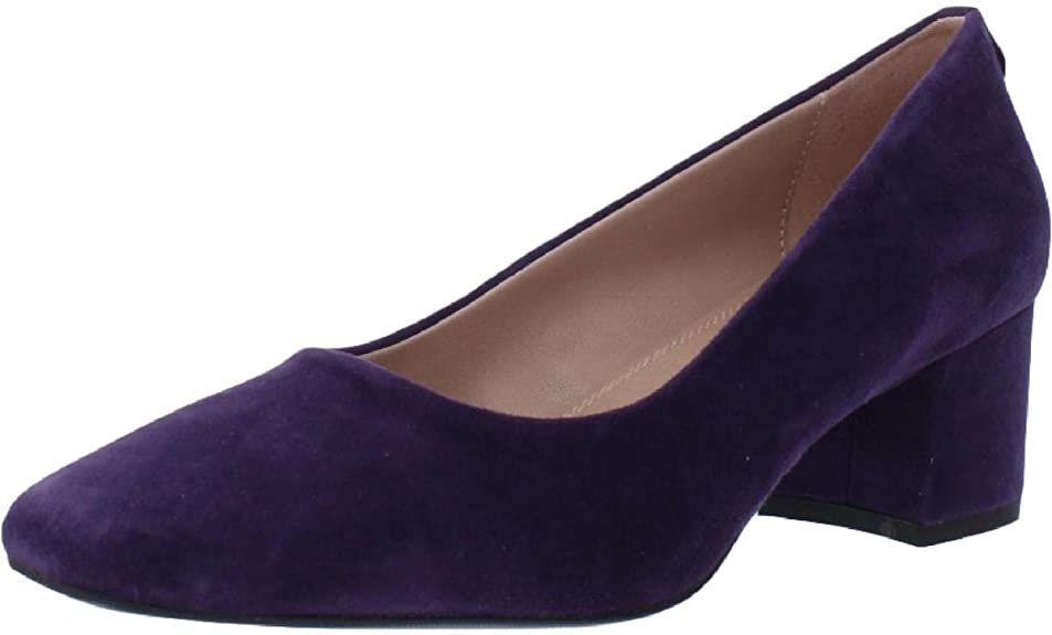 Charter Club Women's Saraa Block-Heel Pumps  Color Plum Suede Size 6M