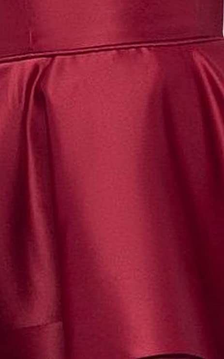 Blondie Nites Juniors Sweetheart-Neck Tiered Strapless Fit & Flare Dress Color Burgundy Size 5