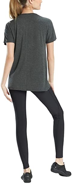 Josie Natori Women's Elements Dolman V-Neck Top  Color Anthrocite Size XS