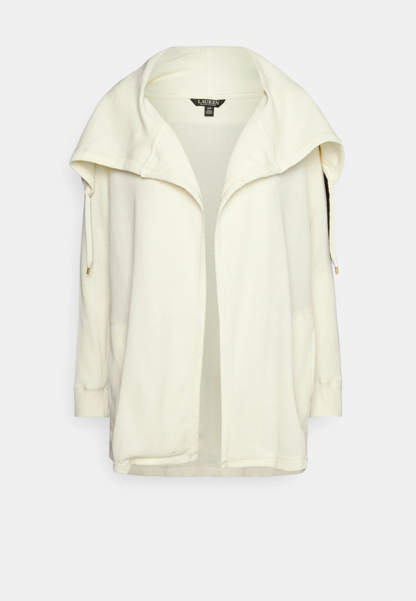 Lauren Ralph Lauren Thermal Waffle-Knit Cardigan  Color Pale Cream size XS