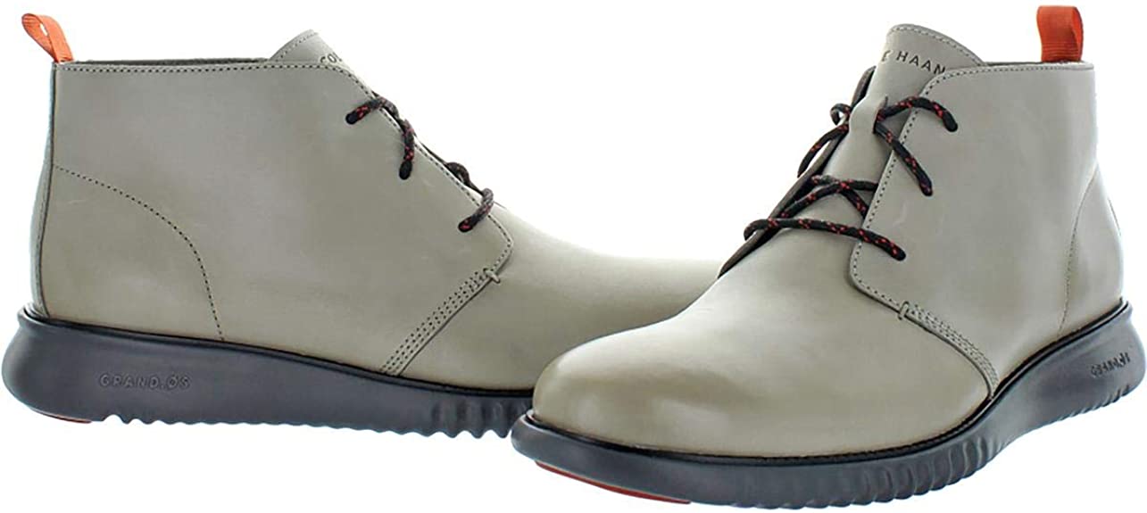 Cole Haan Mens 2 Zerogrand Leather Chukka Boots  Color Gray Size 10.5M