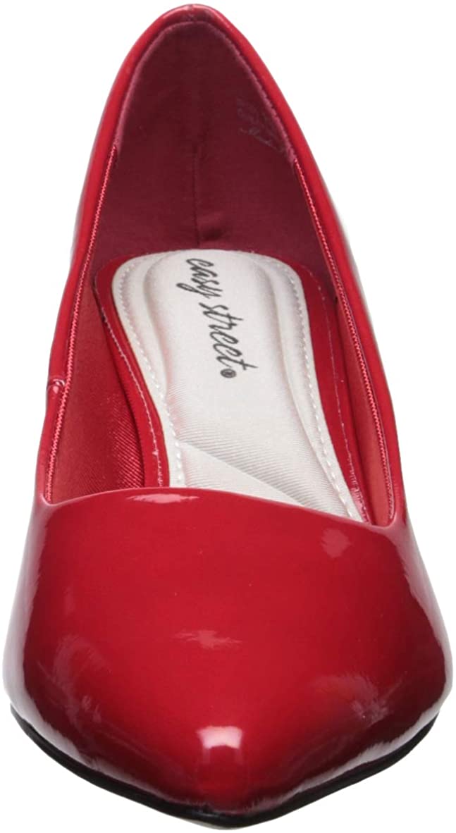 Easy Street Women's Pointe Dress Pumps  Color Red Patent Size 6N