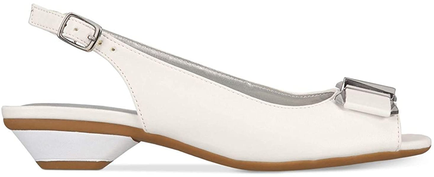 Karen Scott Women’s Ingaa Open Toe Special Occasion Slingback   Size 7.5M