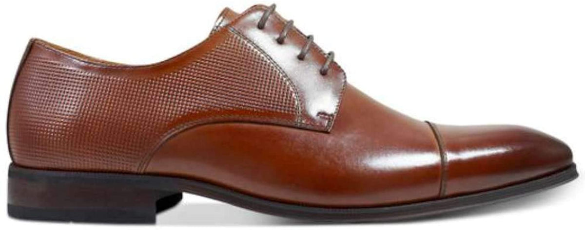 Florsheim Mens Calipa Leather Lace Up Dress Oxfords  Color Scotch Size 10D