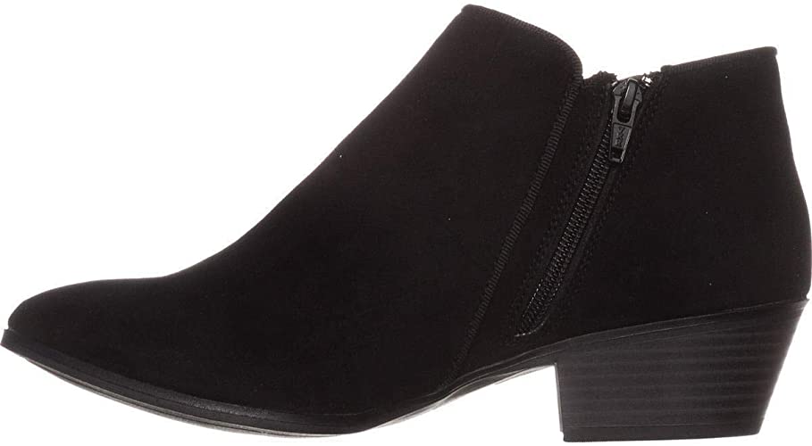 Style & Co. Womens Wileyy Fabric Almond Toe Ankle Fashion Color Black Size 10.5M