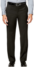 Alfani Men's Solid Flat Front Pants  Black 32Wx32L