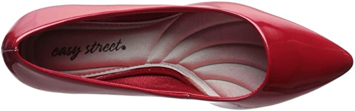 Easy Street Women's Pointe Dress Pumps  Color Red Patent Size 6N