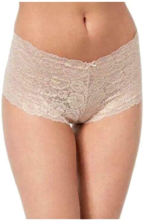 INC International Concepts Women's Lace Boyshort Panty Color Medium Beige Size M
