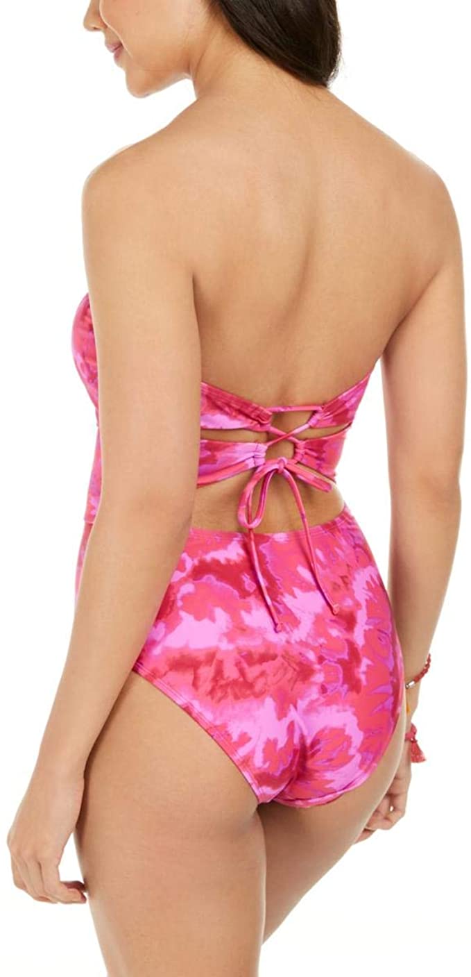 Hula Honey Women's Juniors Hana Tie-Dye Cut-Out One-Piece Swimsuit Size S