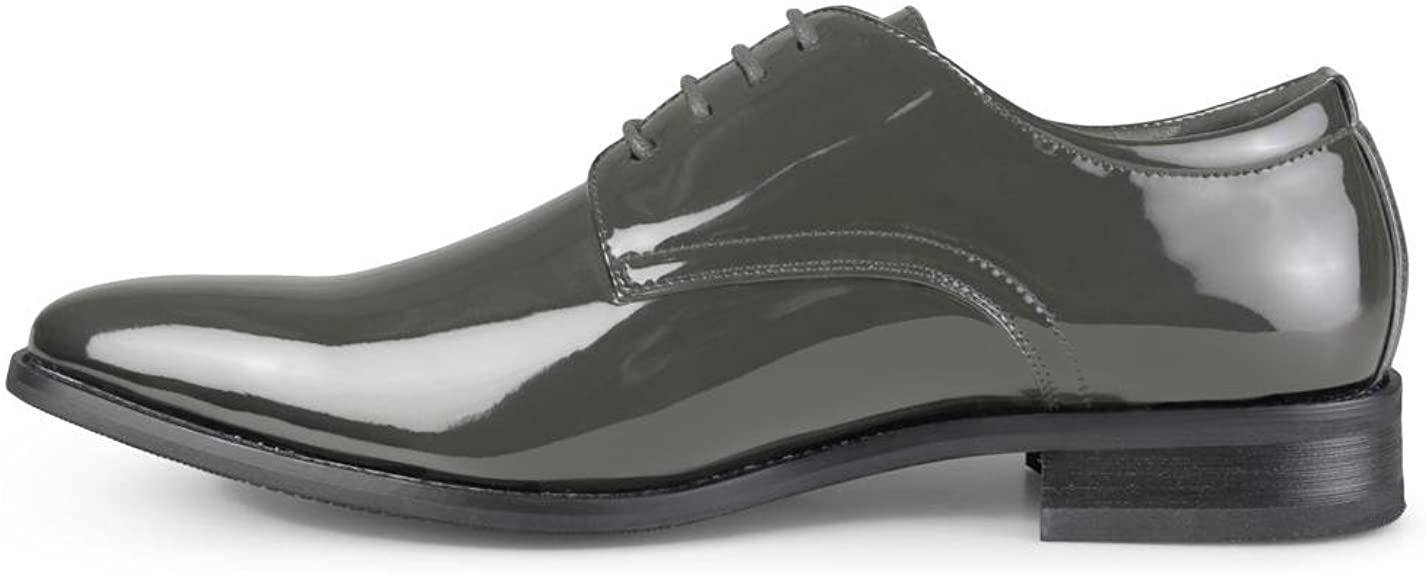 Vance Co. Men's Cole Plain Toe Oxford  Color Gray Size 10M