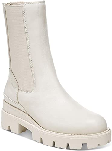 Sam Edelman Women's Genia Mid-Shaft Chelsea Boots  Color Ivory Size 8.5M