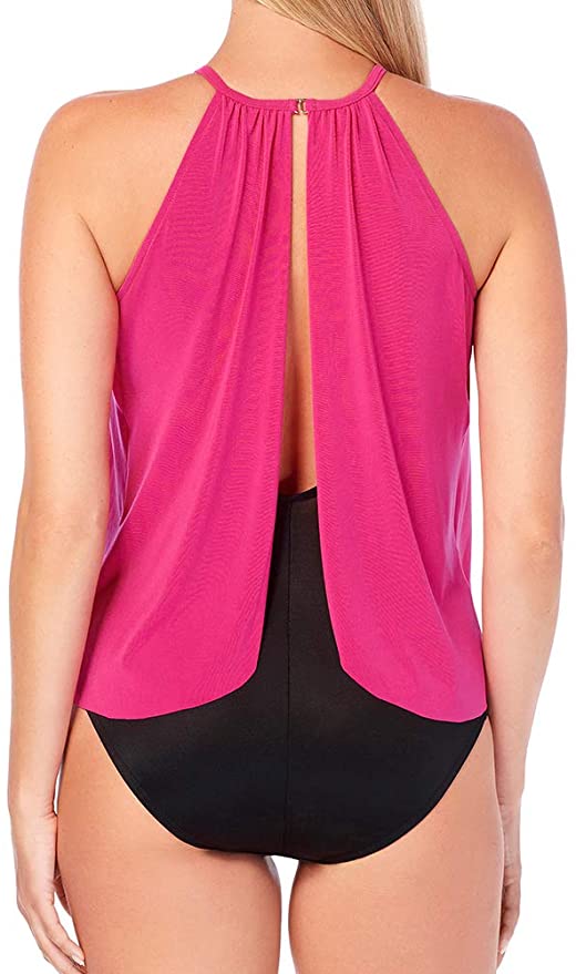 Magicsuit Women's Swimsuit Solid Aubrey High Neckline Soft Cup One Piece Swimsuit