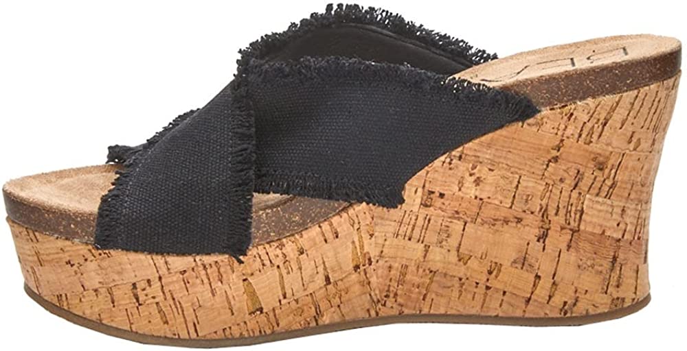 Matisse Beach by Matisse Women's Sea Salt Pumps Sandals  Color Black Fabric Size 5M