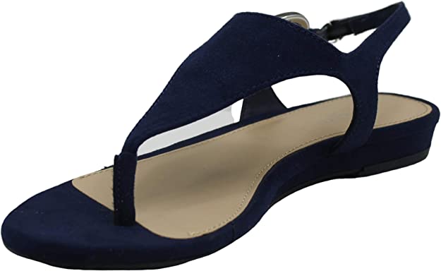 Alfani Women's Hayyden Solid Dressy Thong Sandals  Navy Size 7