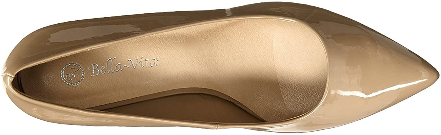 Bella Vita Women's Define II Dress Pump  Color Nude Patent Size 9M