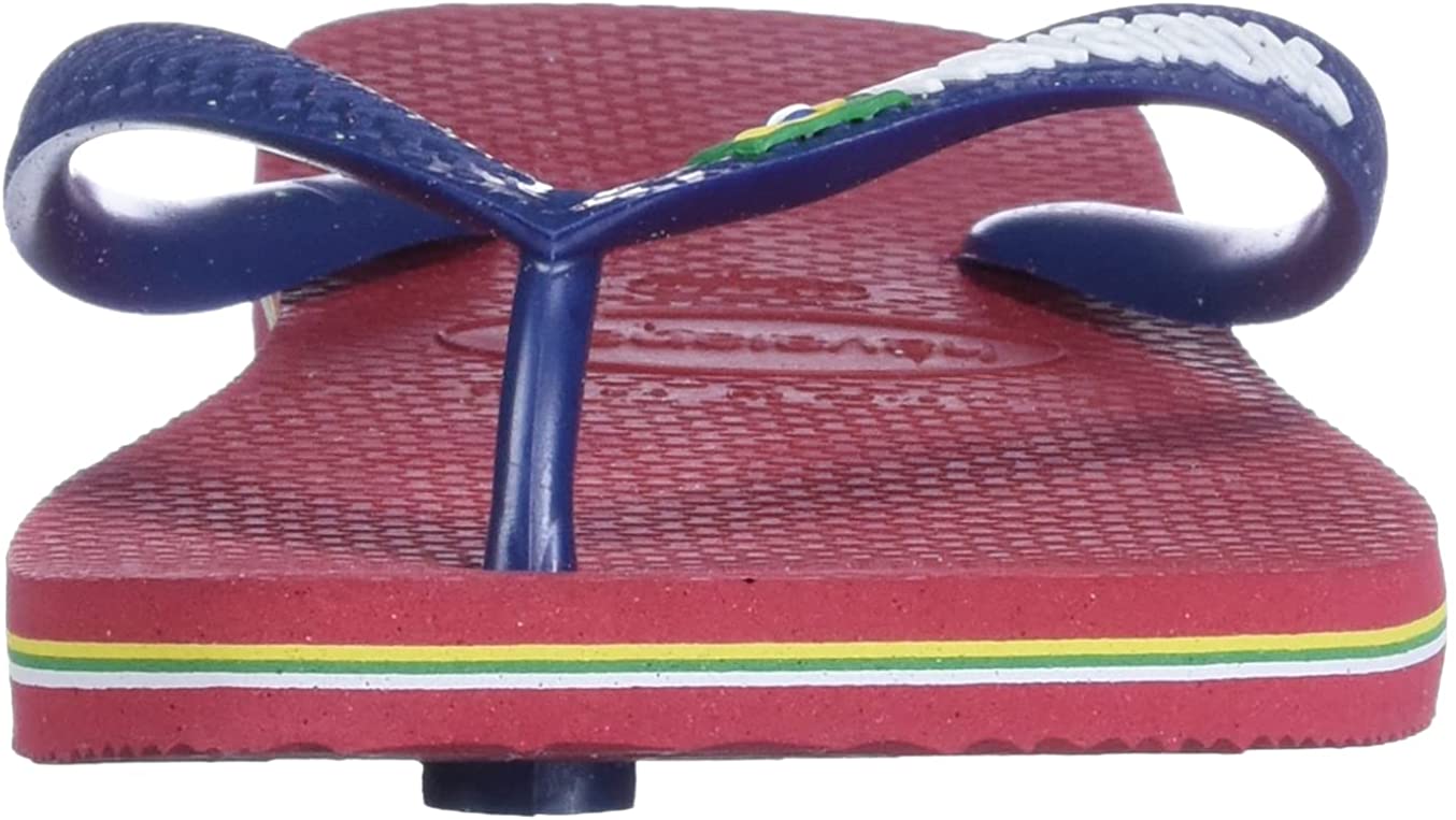 Havaianas Men's Top Logo Filete Flip Flop Sandal  Color: Red Size 10-11