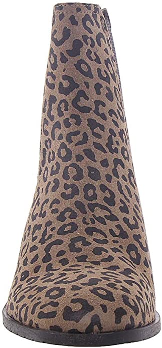 Kenneth Cole REACTION Womens Salt Leather Closed Toe Chelsea Boots  Color Natural Leopard Size 7M