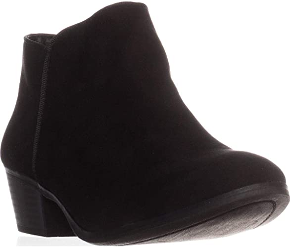 Style & Co. Womens Wileyy Fabric Almond Toe Ankle Fashion Color Black Size 10.5M