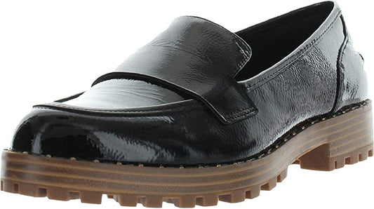 Vince Camuto Women's Golinda Lug-Sole Loafers  Color Black Leather Size 10M