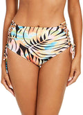SUNDAZED Stella Printed High Waist Swim Bottoms  Multicolor Size M