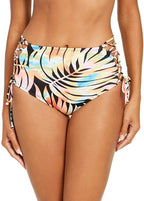 SUNDAZED Stella Printed High Waist Swim Bottoms  Multicolor Size M