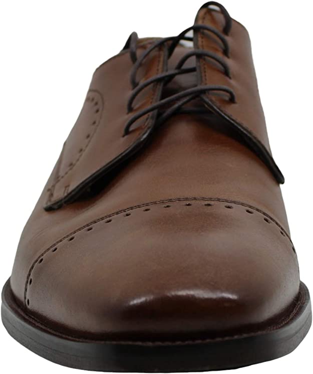 Johnston & Murphy Men's Sanborn Cap-Toe Lace-Up  Color Tan Size 10M