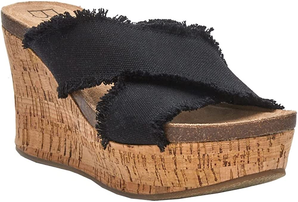 Matisse Beach by Matisse Women's Sea Salt Pumps Sandals  Color Black Fabric Size 5M