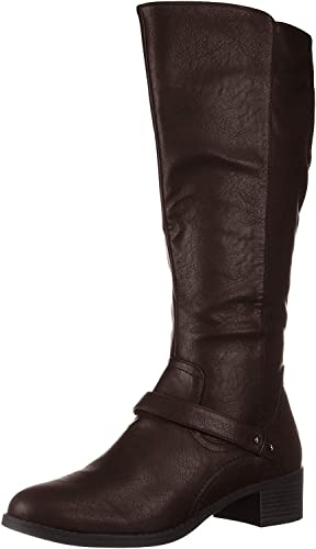 Easy Street Women's Jewel Plus Wide Mid Calf Boot  Color Brown Size 8.5M