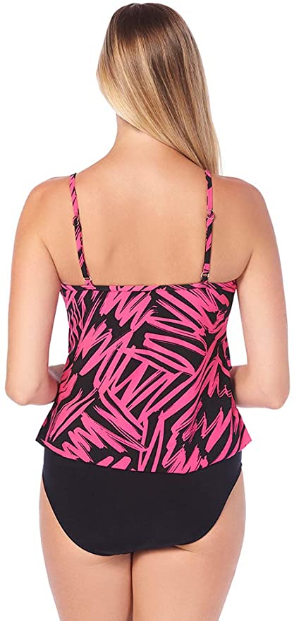 Magicsuit Women's Swimwear Rita Ruffle Soft Cup Tankini Top with Adjustable Straps